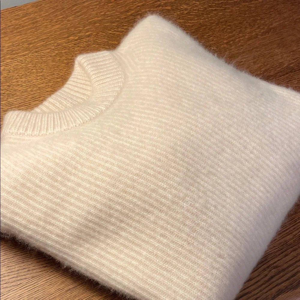 J. Crew Cashmere Crewneck Sweater - Cream - Picture 2 of 6